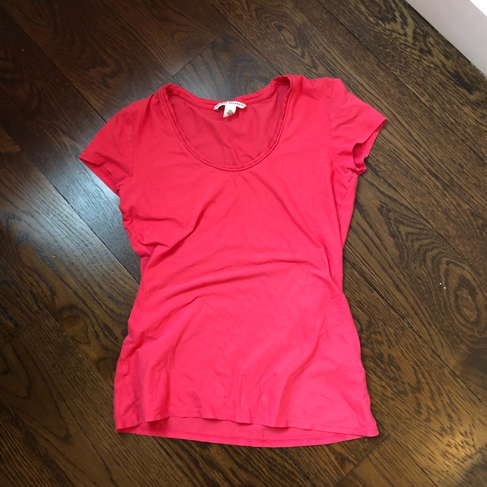 Pink Banana Republic Fitted T Shirt